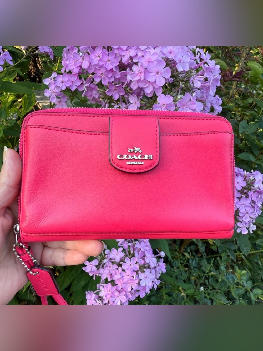 Coach PINK cellphone wristlet